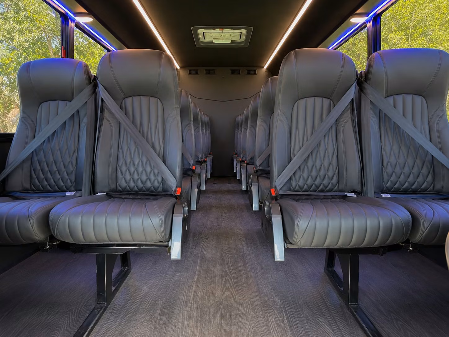 20 passenger minibus interior