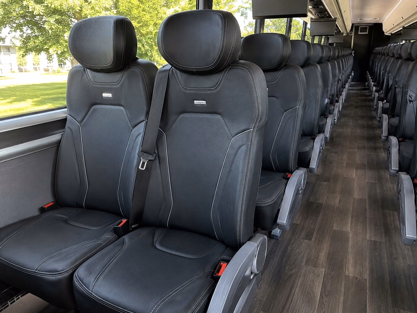 garland charter bus interior